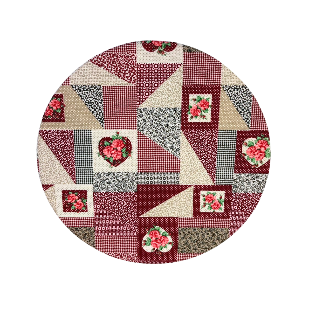 Set of poinsettia base plates