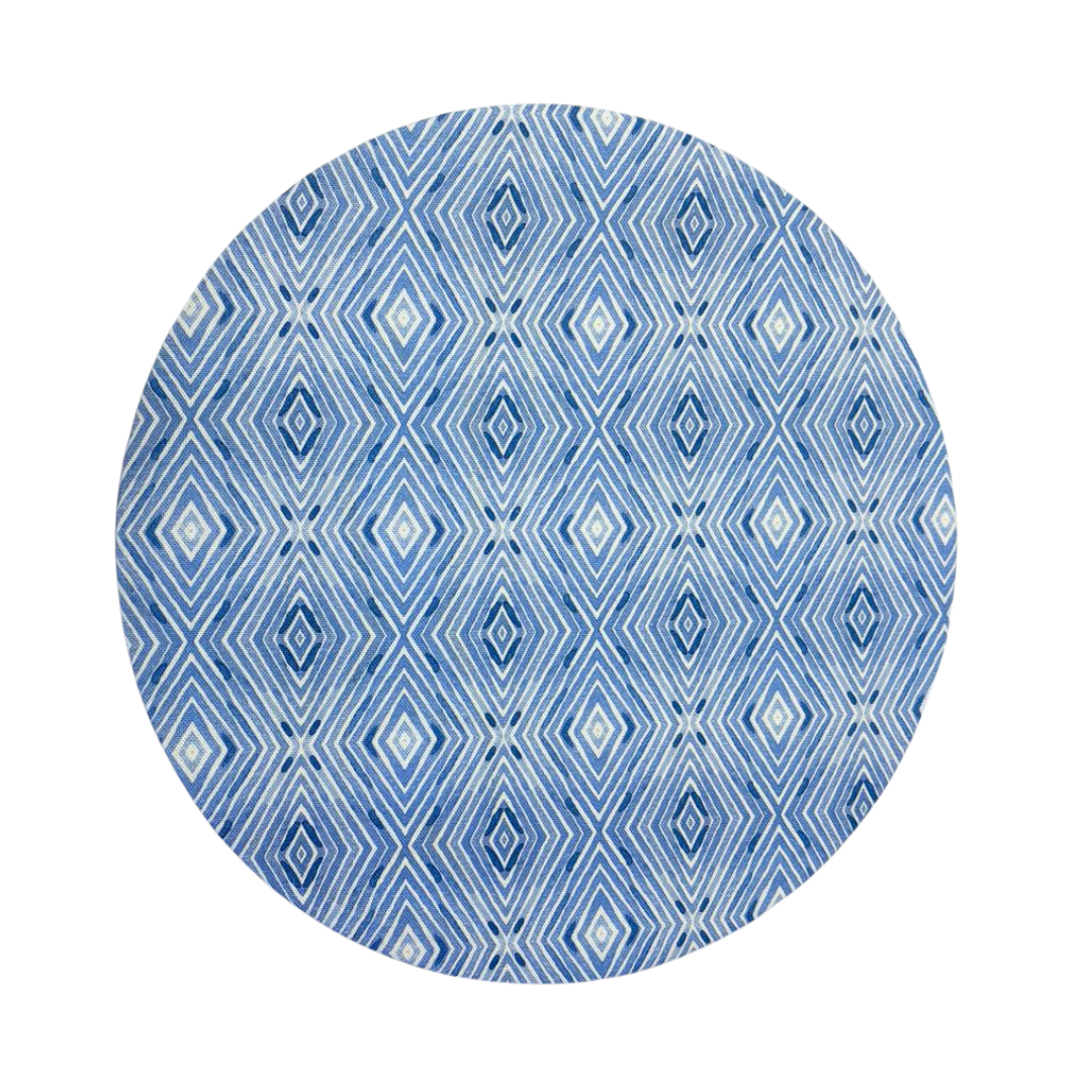 Funda para Plato Base Rombos Azul