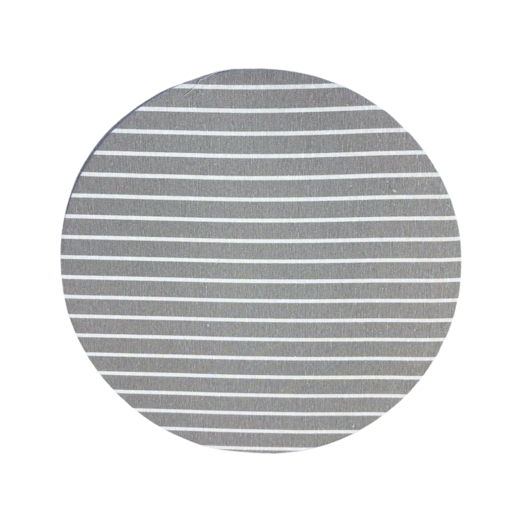 Funda para Plato Rayas Gris