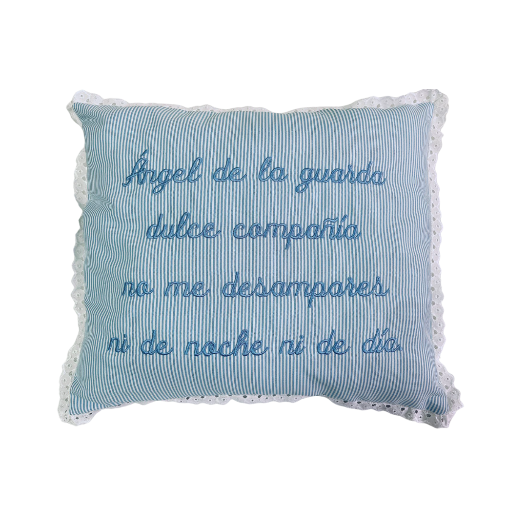 Almohadita Angel de la Guarda Rayas