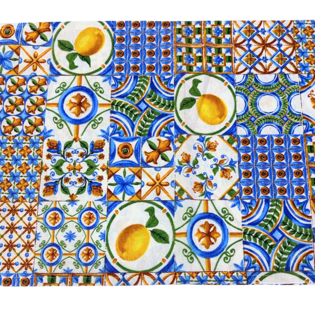 Camino Mesa Patchwork Limones