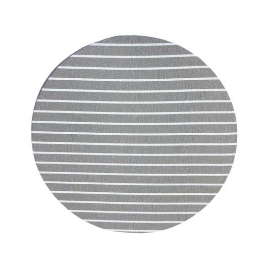 Funda para Plato Rayas Gris