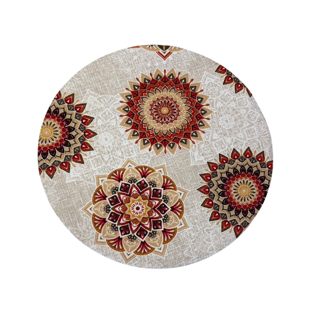 Set of poinsettia base plates