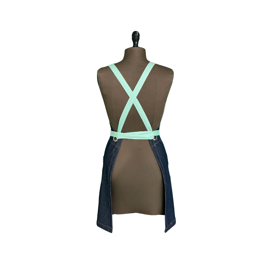 Eyeleted Apron Tie Front