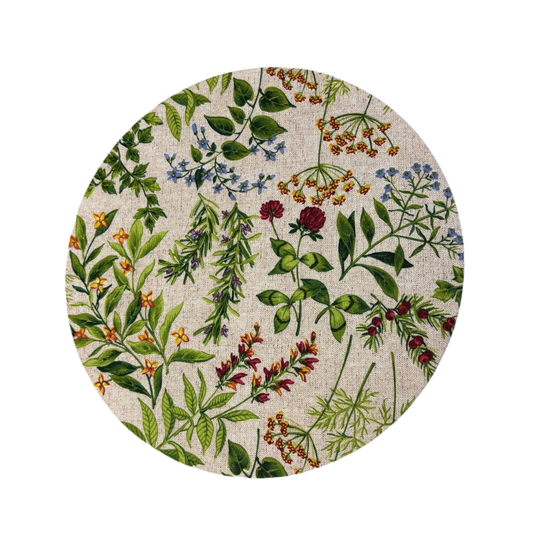 Set of poinsettia base plates