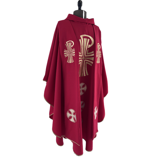 Ornamento Rojo Cruz P