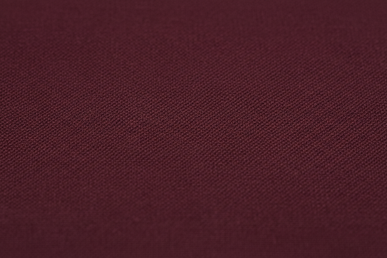 tela de tejido plano liso color vino